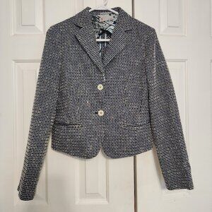 Beautiful Missoni Blazer in Blue Cotton Tweed Made in Italy